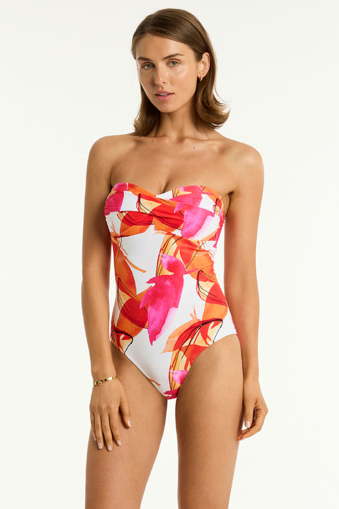 Sea Level Sublime Twist Bandeau One Piece